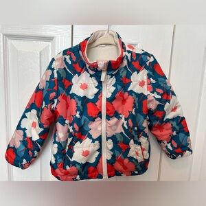 Floral Kids Jacket - Red, Pink, Blue Size 2T